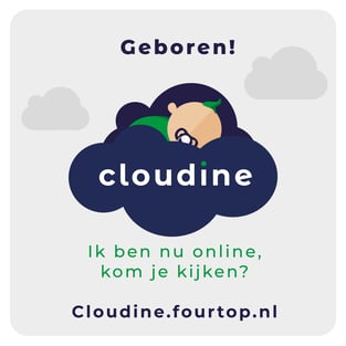 Geboortekaartje Cloudine | Fourtop ICT