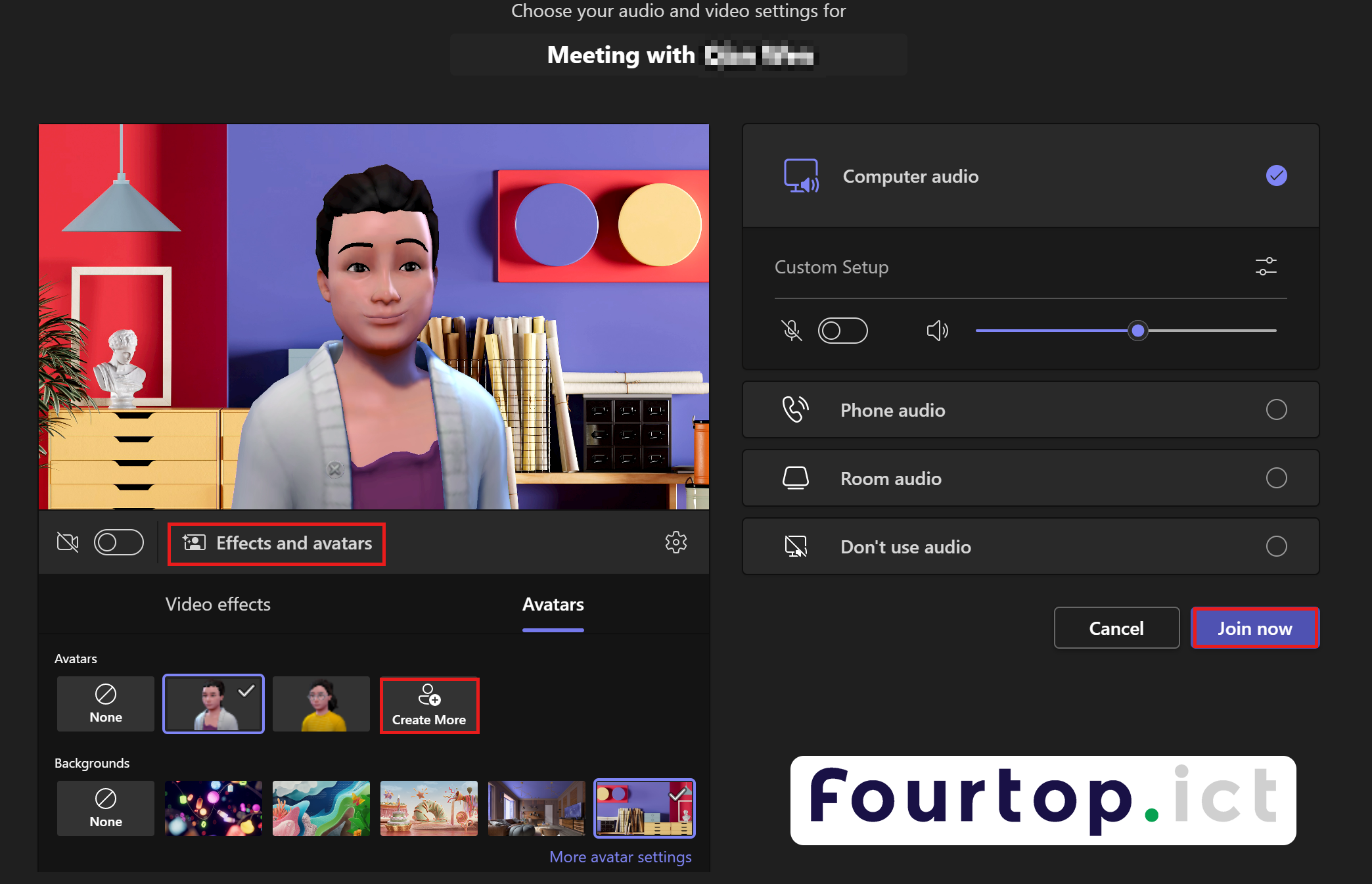 Microsoft Teams Avatar | Fourtop ICT